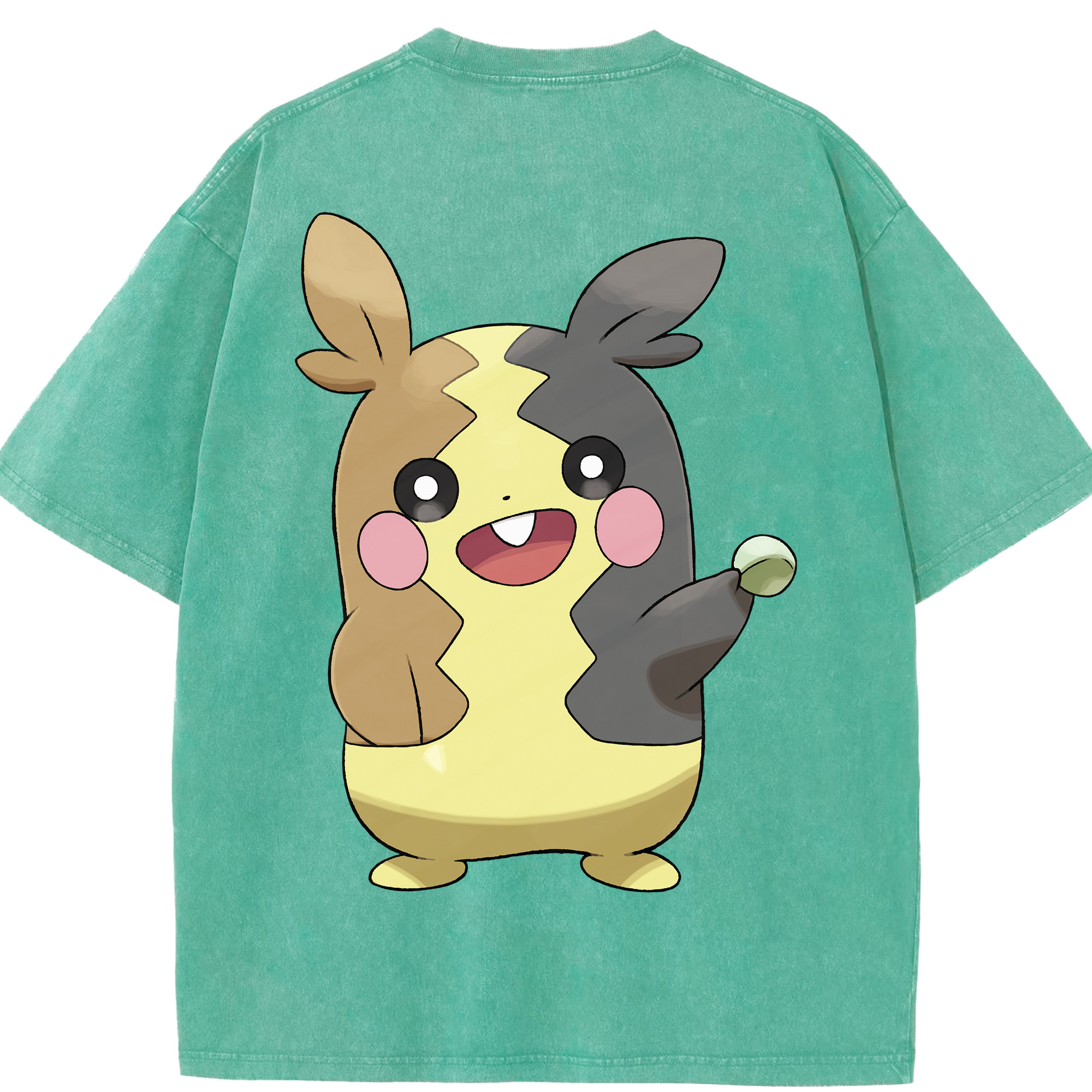 （画像用） ポケットモンスター Pokémon 綿100% ヴィンテージ風 半袖Tシャツ（背面プリント）
